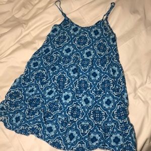 Mossimo blue mosaic printed sun dress